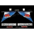 Autocollants stickers Suzuki GSX-R 750 2010 - blanc bleu
