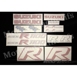 Autocollants - stickers Suzuki GSX-R 1100 de 1986 à 1988