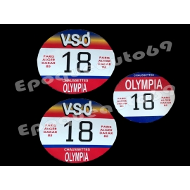 Autocollants stickers Dakar VSD Olympia