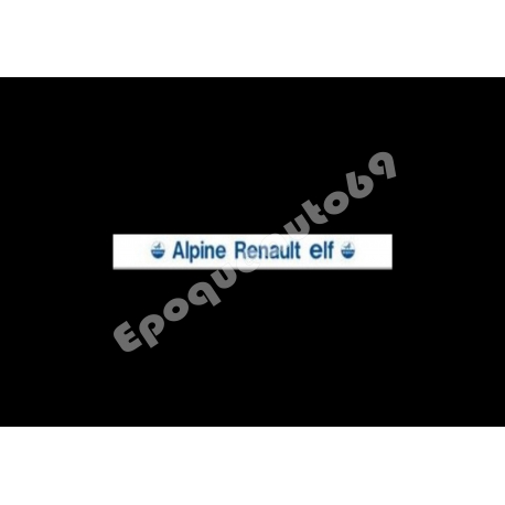 Pare soleil alpine renault elf