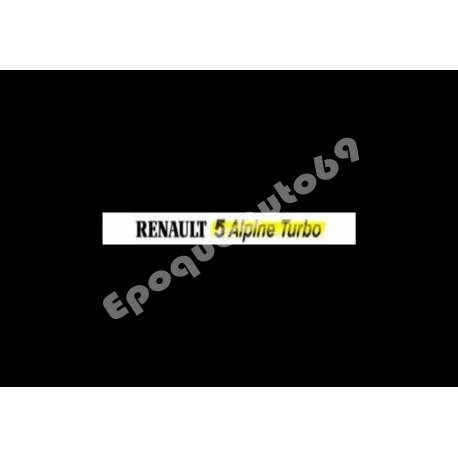 Pare soleil Renault 5 Alpine Turbo