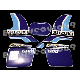 Autocollants stickers suzuki DR 600 année 1989