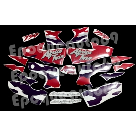 Autocollants stickers Africa twin xrv 750 rd 07A (blanche)