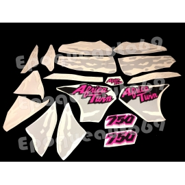 Autocollants - stickers Africa twin xrv 750 rd 07 année 1993 (moto grise)
