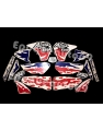 Autocollants stickers Africa twin xrv 750 rd 07