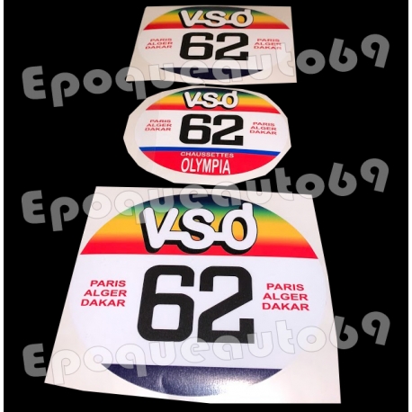 Autocollants stickers Dakar VSD Olympia