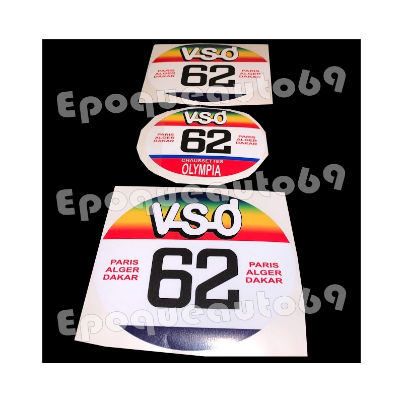 VSD stickers PARIS DAKAR - Équipement moto