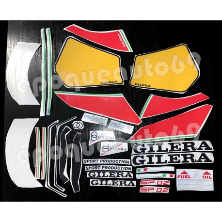 Autocollants - Stickers Gilera sp 02 modèle 125