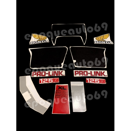 Autocollants Stickers HONDA 125 XLR année 1983