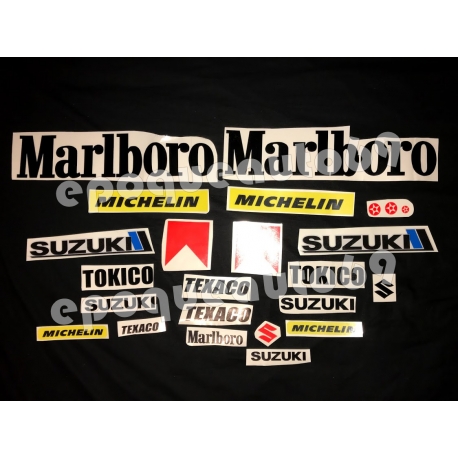 Autocollants - stickers suzuki DR 750 S BIG PARIS DAKAR MARLBORO