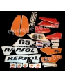 Autocollants stickers Africa twin xrv 750 rd 07 respol