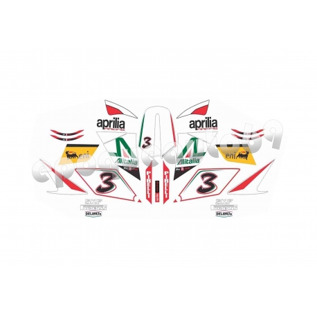 Autocollants stickers Aprilia dorsoduro alitalia