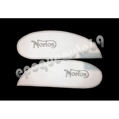 Kit 2 autocollants Stickers Norton pour reservoir 