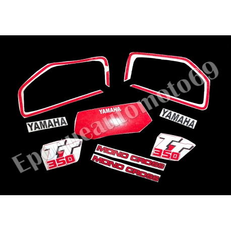 Autocollants stickers YAMAHA TT 350 année 1989