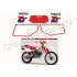 Autocollants Stickers YAMAHA TT 350 année 1987