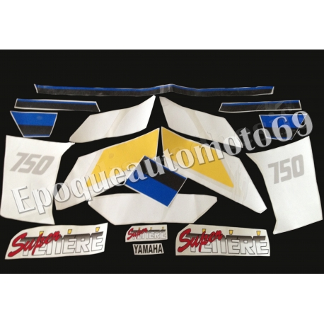 Autocollants - Stickers yamaha Xtz tenere 750 de 1989 