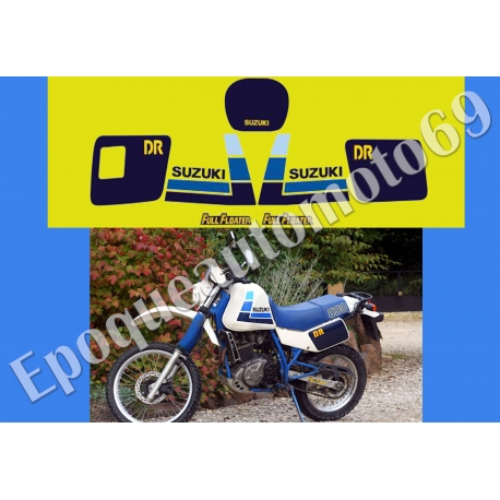 Autocollants - stickers suzuki DR 600 S année 1985