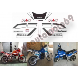 AUTOCOLLANTS STICKERS SUZUKI DR 650 1990 RS