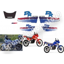 AUTOCOLLANTS STICKERS SUZUKI DR 650 1991 RS