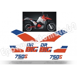 Autocollants stickers suzuki DR 750 S BIG année 1988-1989