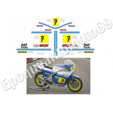 Autocollants - Stickers suzuki rg 500 gamma BARRY SHEENE