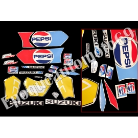 Autocollants - Stickers suzuki rgv 250 gamma "piste "1989/1991 PEPSI