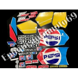 Autocollants - Stickers suzuki rgv 250 gamma année 1988/1990 PEPSI