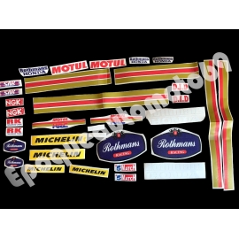 Autocollants stickers Honda transalp Xlv 650 ROTHMANS