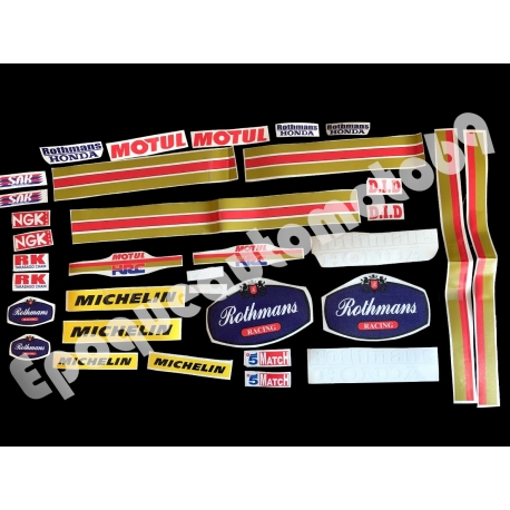 Autocollants stickers Honda transalp Xlv 650 ROTHMANS