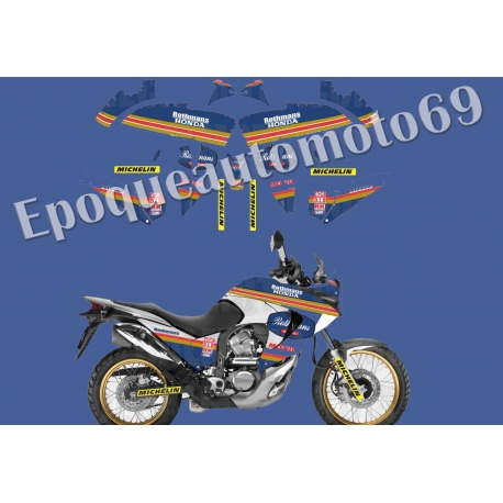 AUTOCOLLANTS -STICKERS HONDA TRANSALP XLV 700 ROTHMANS 