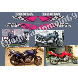 Autocollants Stickers HONDA CB 500 année 1993 à 1996