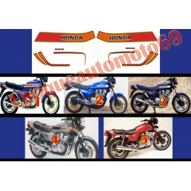 Kit autocollants Stickers complet honda cb 900 f bol d'or moto noire 