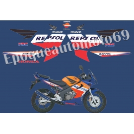 AUTOCOLLANTS STICKERS HONDA CBR 125 R 2005 - 2006 REPSOL