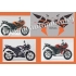 AUTOCOLLANTS STICKERS HONDA CBR 125 R 2006 