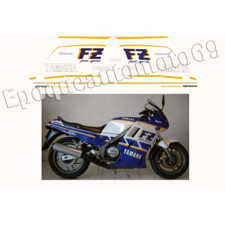 Autocollants stickers Yamaha FZ 750 année 1988