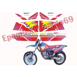 Autocollants Stickers YAMAHA TTE 600 année 1996