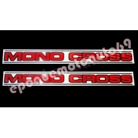 2 autocollants stickers MONOCROSS