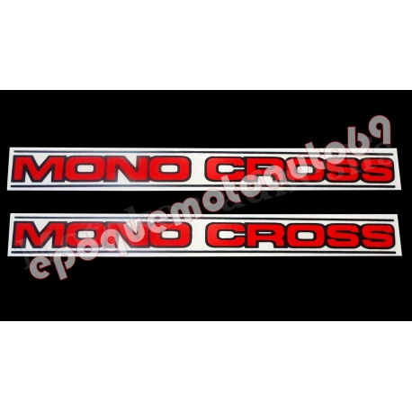 2 autocollants stickers MONOCROSS