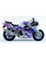 Autocollants - stickers Suzuki GSX-R 750 année 1992 version blanc/bleue