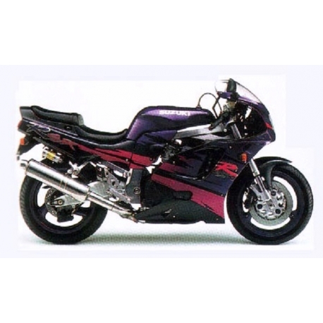 Autocollants - stickers Suzuki GSX-R 750 année 1994 version noir/ violet