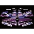 Autocollants - stickers Suzuki GSX-R 750 année 1994 version noir/ violet