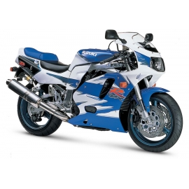 Autocollants - stickers Suzuki GSX-R 750 année 1995 version bleue/blanc