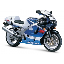 Autocollants - stickers Suzuki GSX-R 750 1999 version blanc / bleu