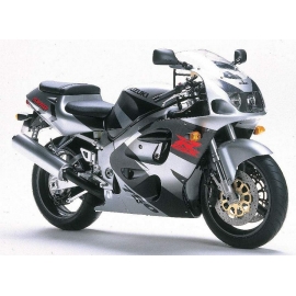 Autocollants - stickers Suzuki GSX-R 750 1998 version noir / argent