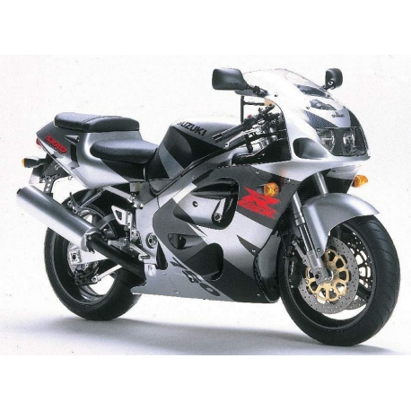 Autocollants - stickers Suzuki GSX-R 750 1998 version noir / argent