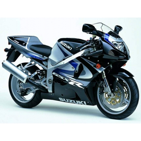 Autocollants - stickers Suzuki GSX-R 750 2000 version Noir/argent