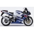 Autocollants - stickers Suzuki GSX-R 750 2001 version Blanc bleu