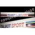 Autocollant Pare soleil Peugeot sport Pts