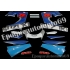 Autocollants - stickers Suzuki GSX-R 600 1999 version blanc/bleu