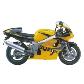 Autocollants - stickers Suzuki GSX-R 600 1999 version Jaune Noir